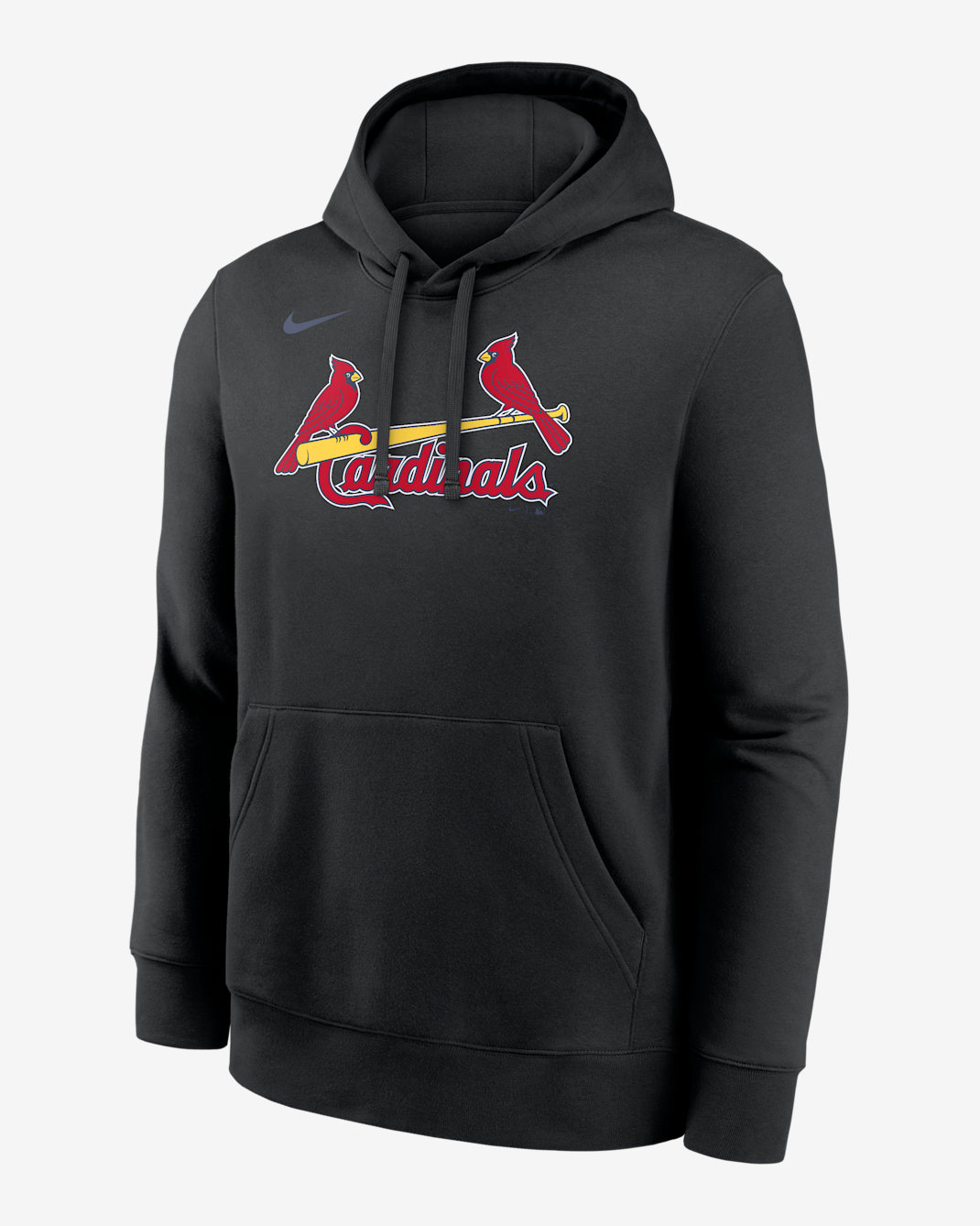 St. Louis Cardinals Club Men's Nike MLB Pullover Hoodie - Black