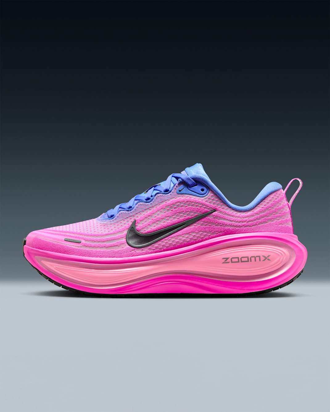 Nike Vomero Plus Women's Road Running Shoes - Royal Pulse/Fire Pink/Pink Spell/Metallic Dark Grey