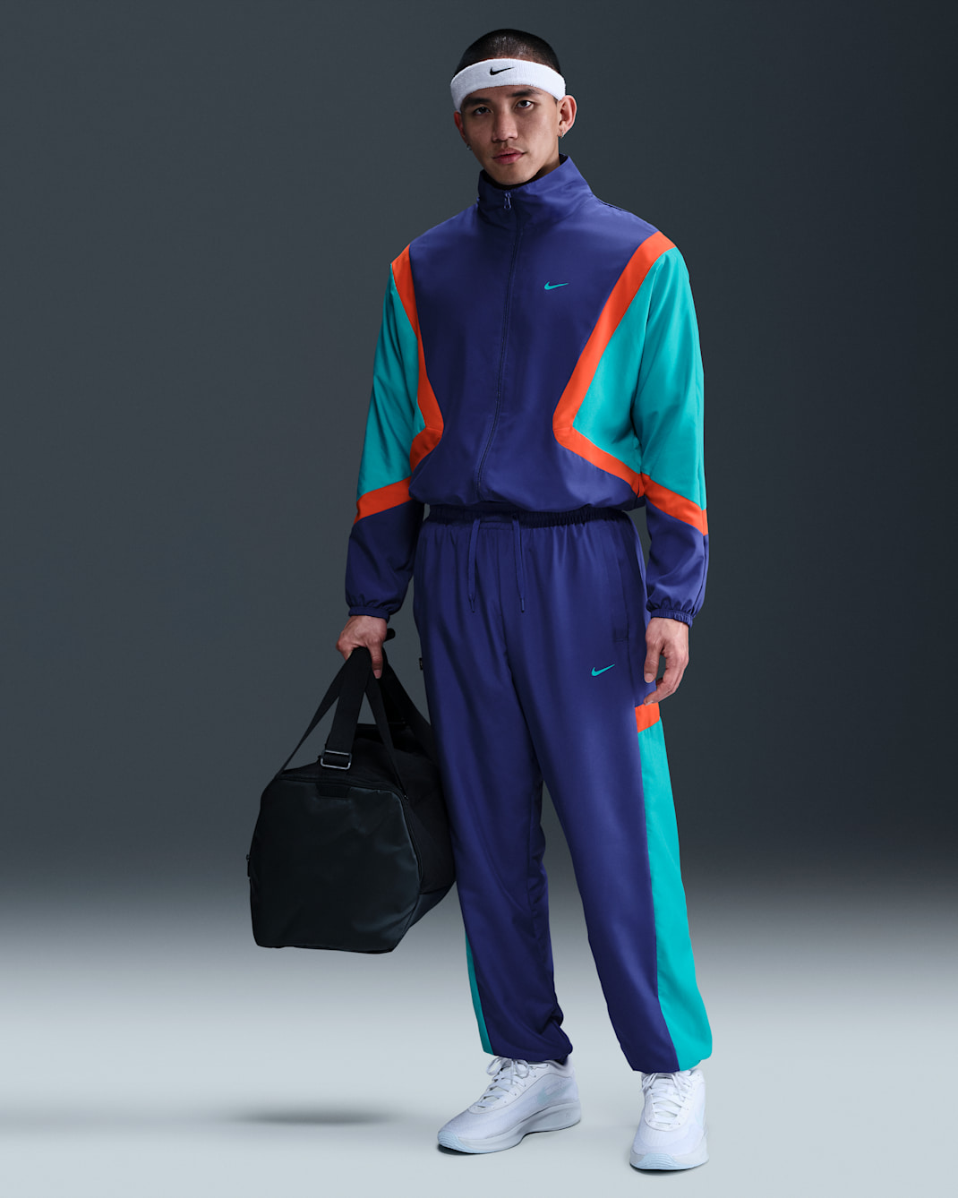 Nike Icon Men's Woven Basketball Pants - Deep Night/Dusty Cactus/Picante Red/Dusty Cactus