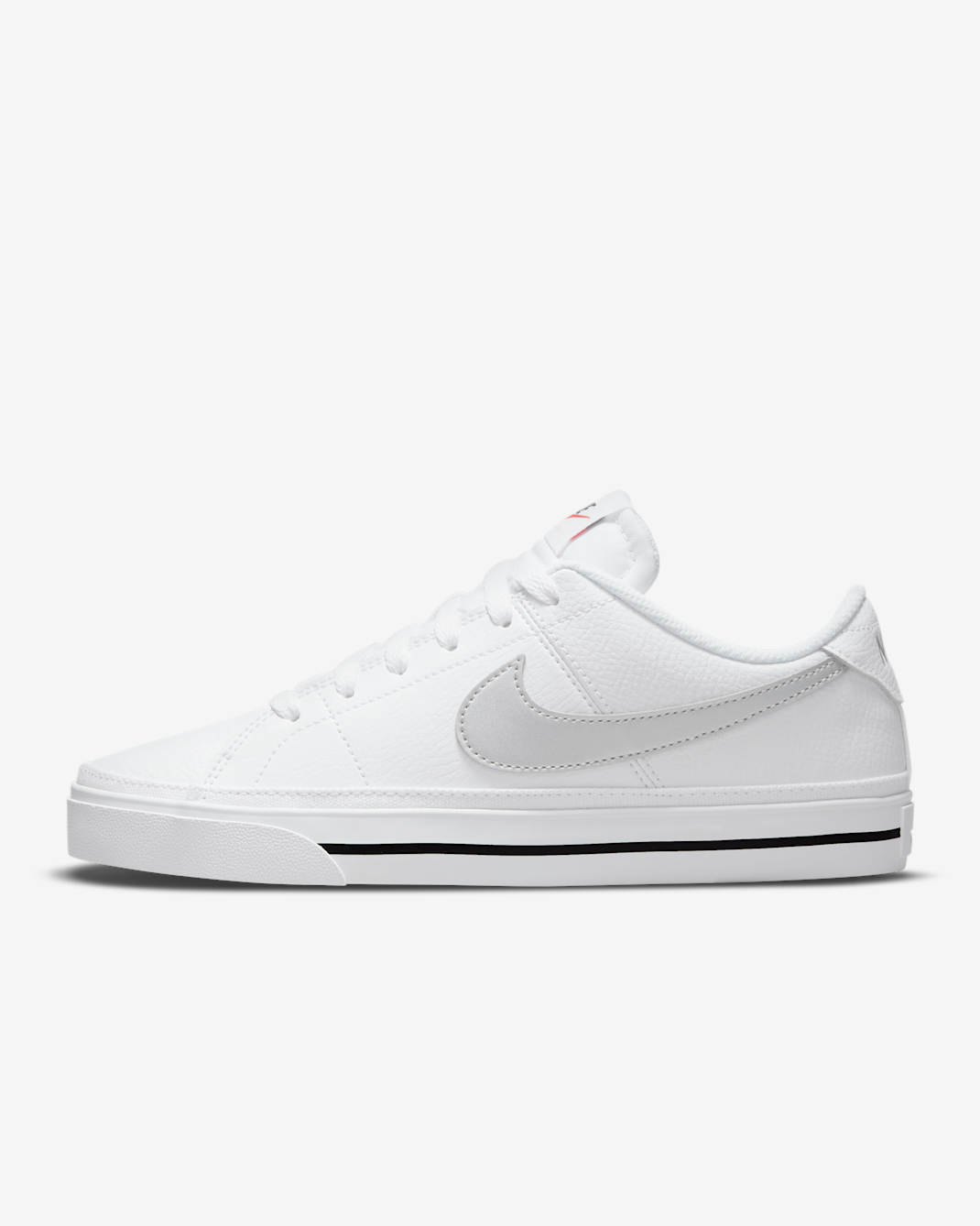 Nike Court Legacy Damesschoen - Wit/Zwart/Metallic Silver