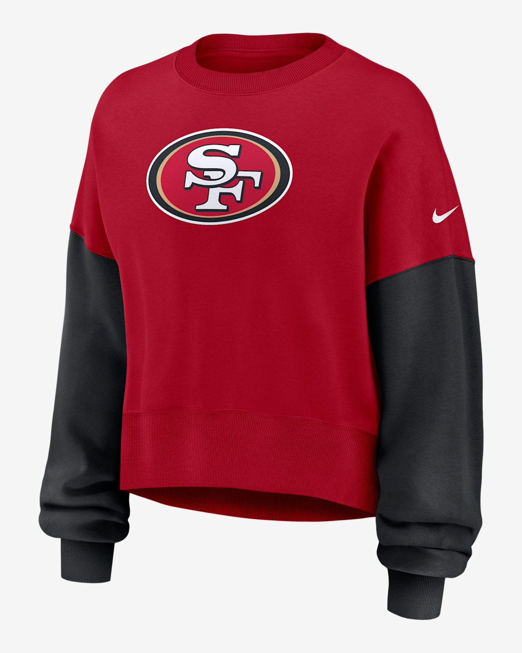 San Francisco 49ers Women's Nike NFL Pullover Crew - Gym Red
