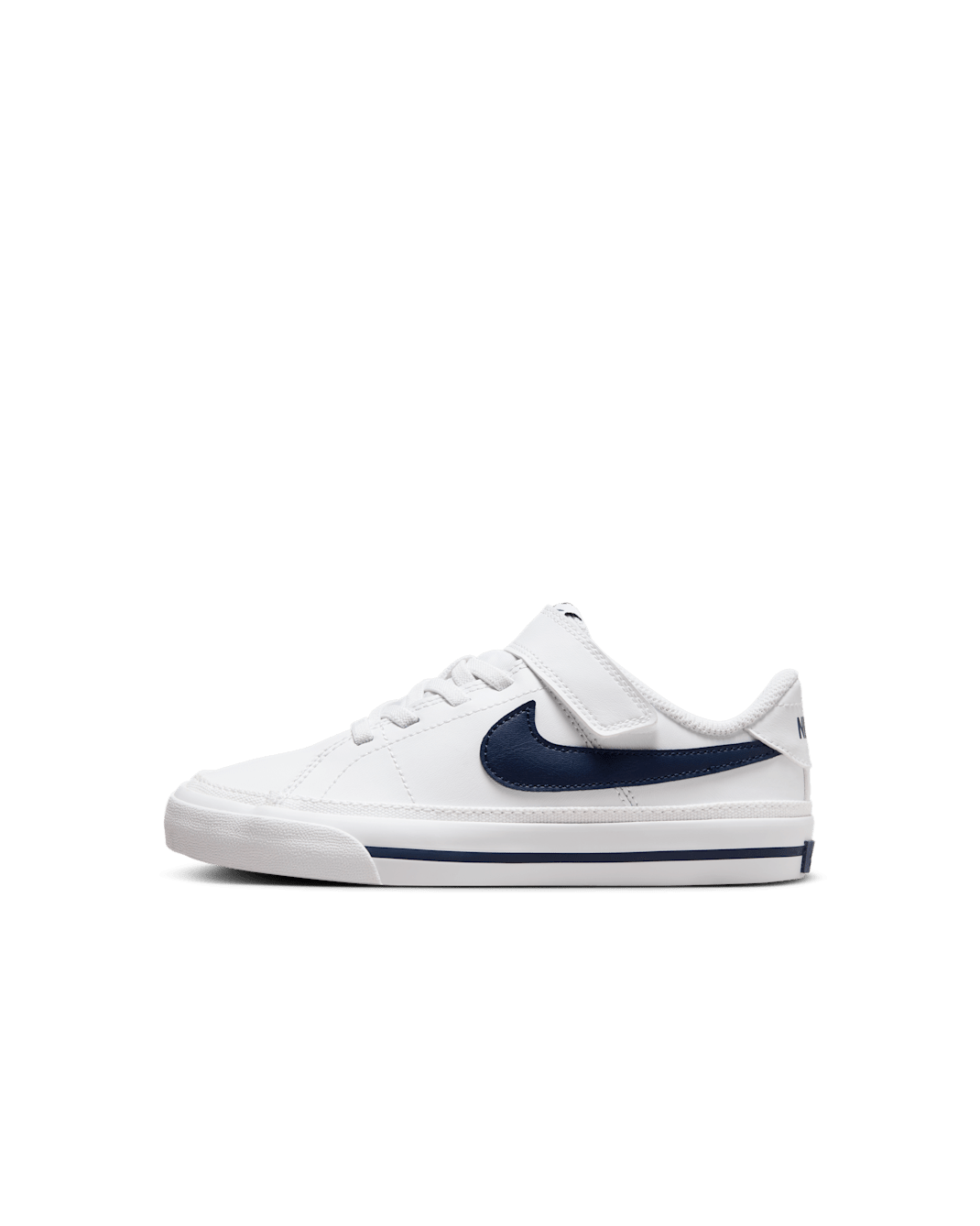 NikeCourt Legacy Younger Kids' Shoes - White/Midnight Navy