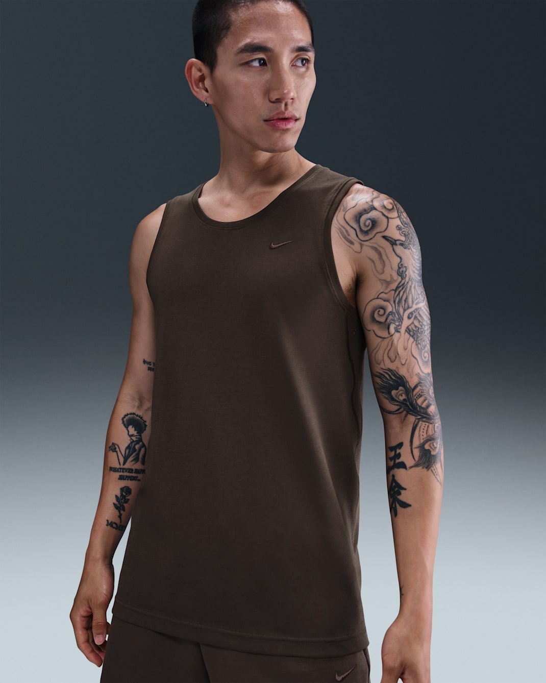 เสื้อกล้ามอเนกประสงค์ผู้ชาย Dri-FIT Nike Primary - Baroque Brown/Baroque Brown