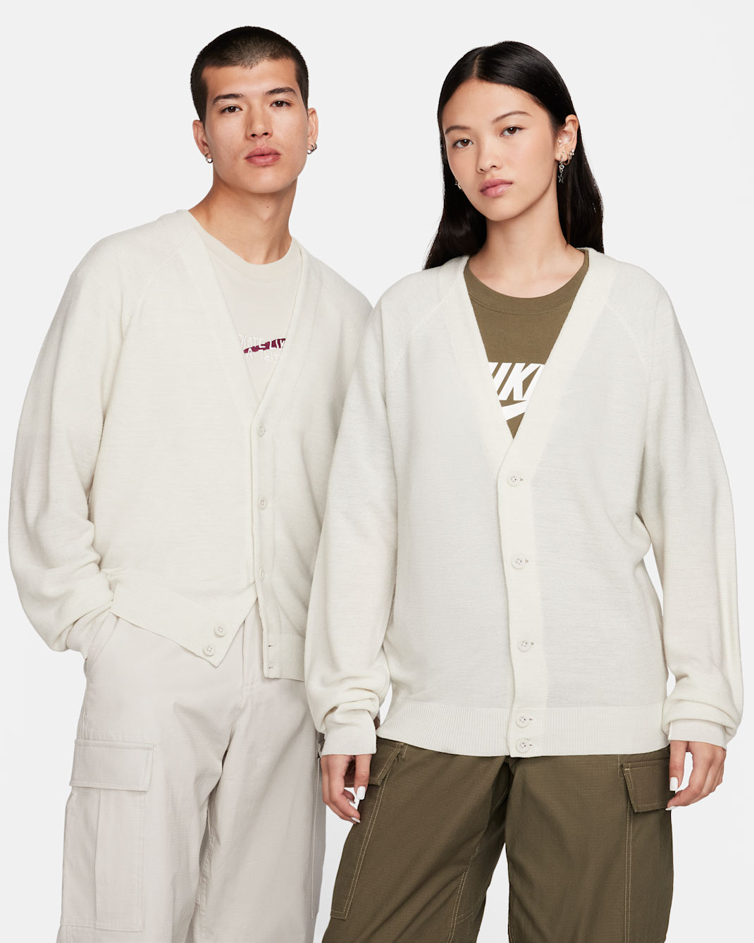 Nike SB Skate Cardigan - Light Bone/White