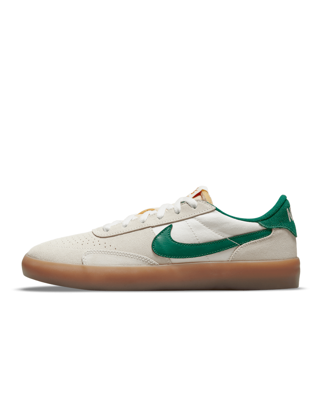 Nike SB Heritage Vulc gördeszkás cipő - Sail/Sail/Safety Orange/Gorge Green