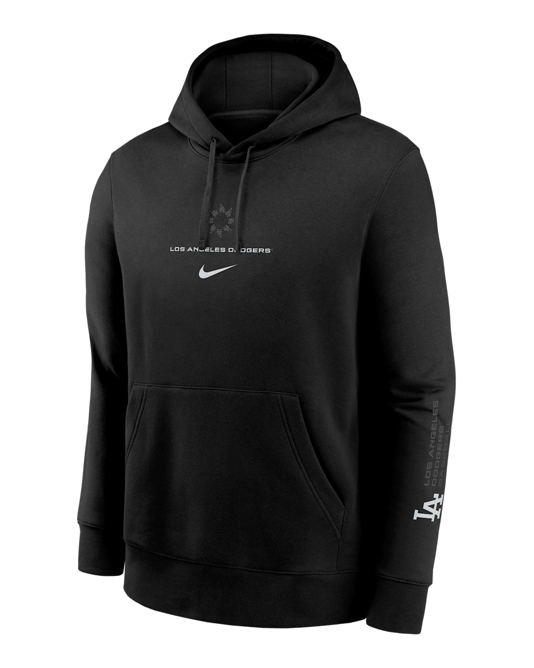 Los Angeles Dodgers Fashion Club Men's Nike MLB Pullover Hoodie - Black