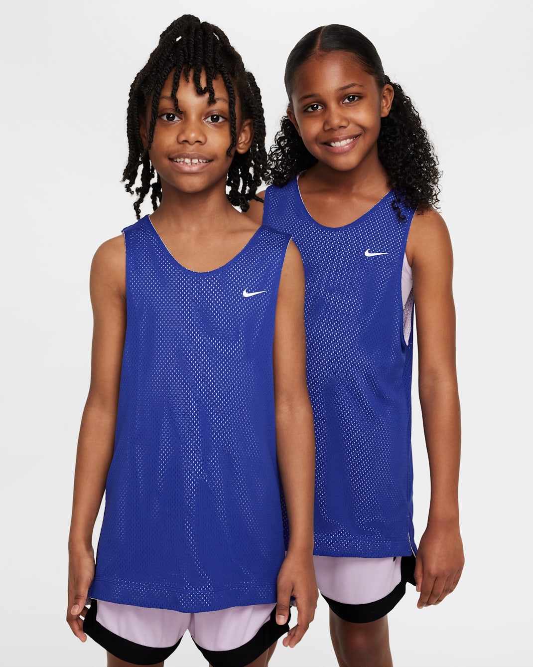 Nike Older Kids' Dri-FIT Reversible Shirt - Deep Night/Doll/White