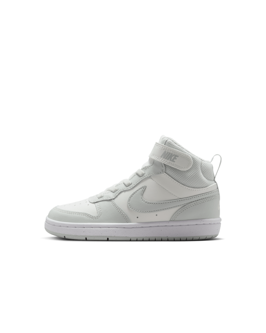 Nike Court Borough Mid 2 Little Kids' Shoes - Sail/White/Light Silver