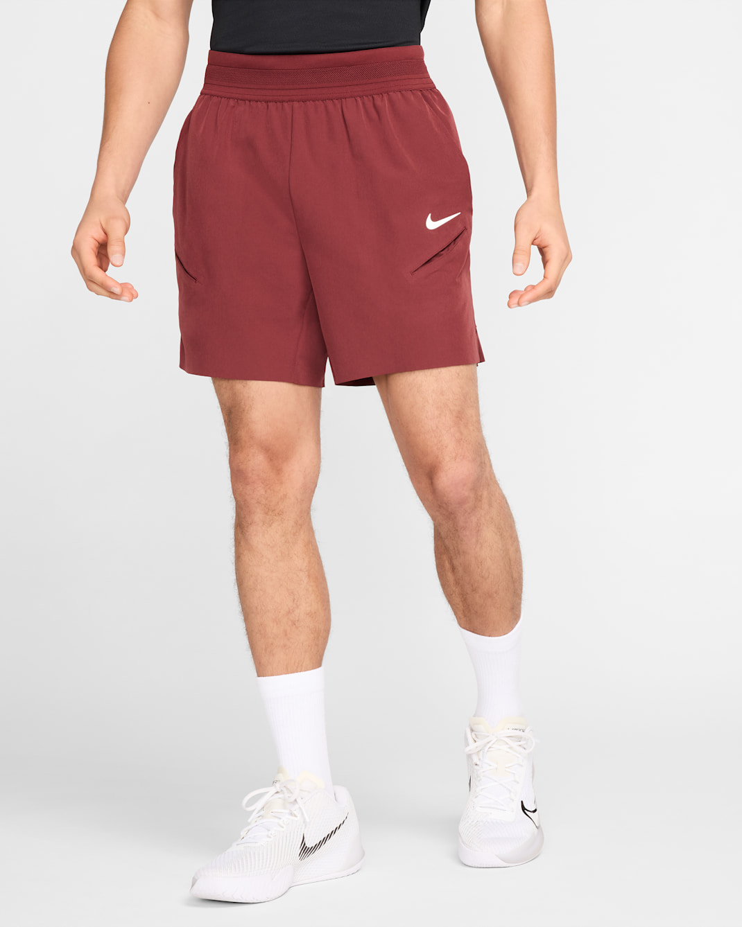 Short de tennis Dri-FIT NikeCourt Slam pour homme - Dark Team Red/Blanc