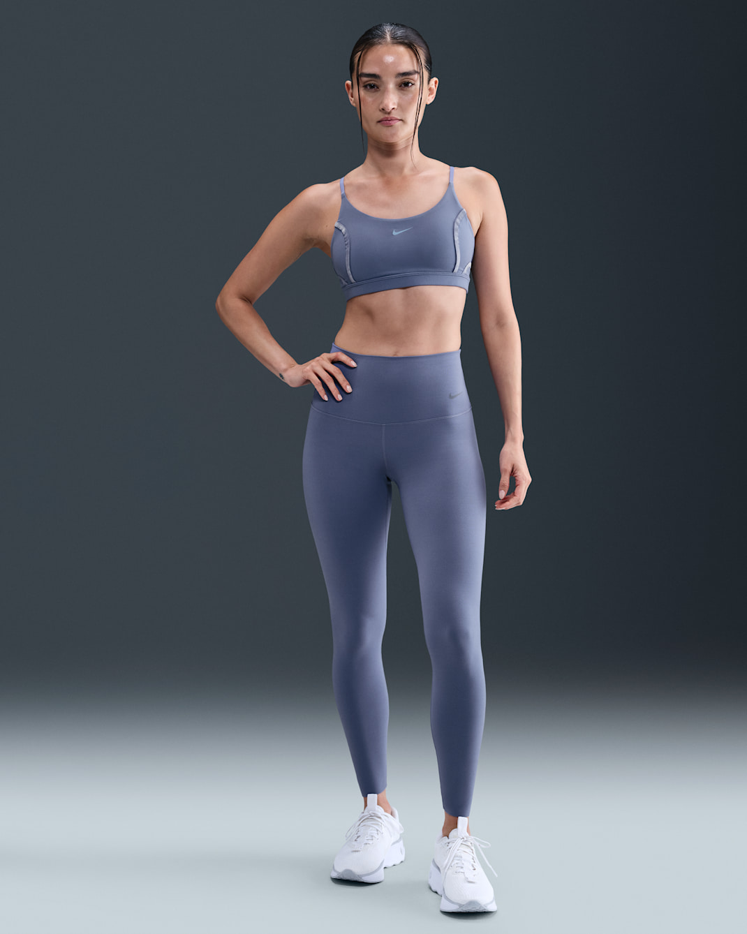 Nike Zenvy Women's High-Waisted Full-Length Leggings - World Indigo/Black