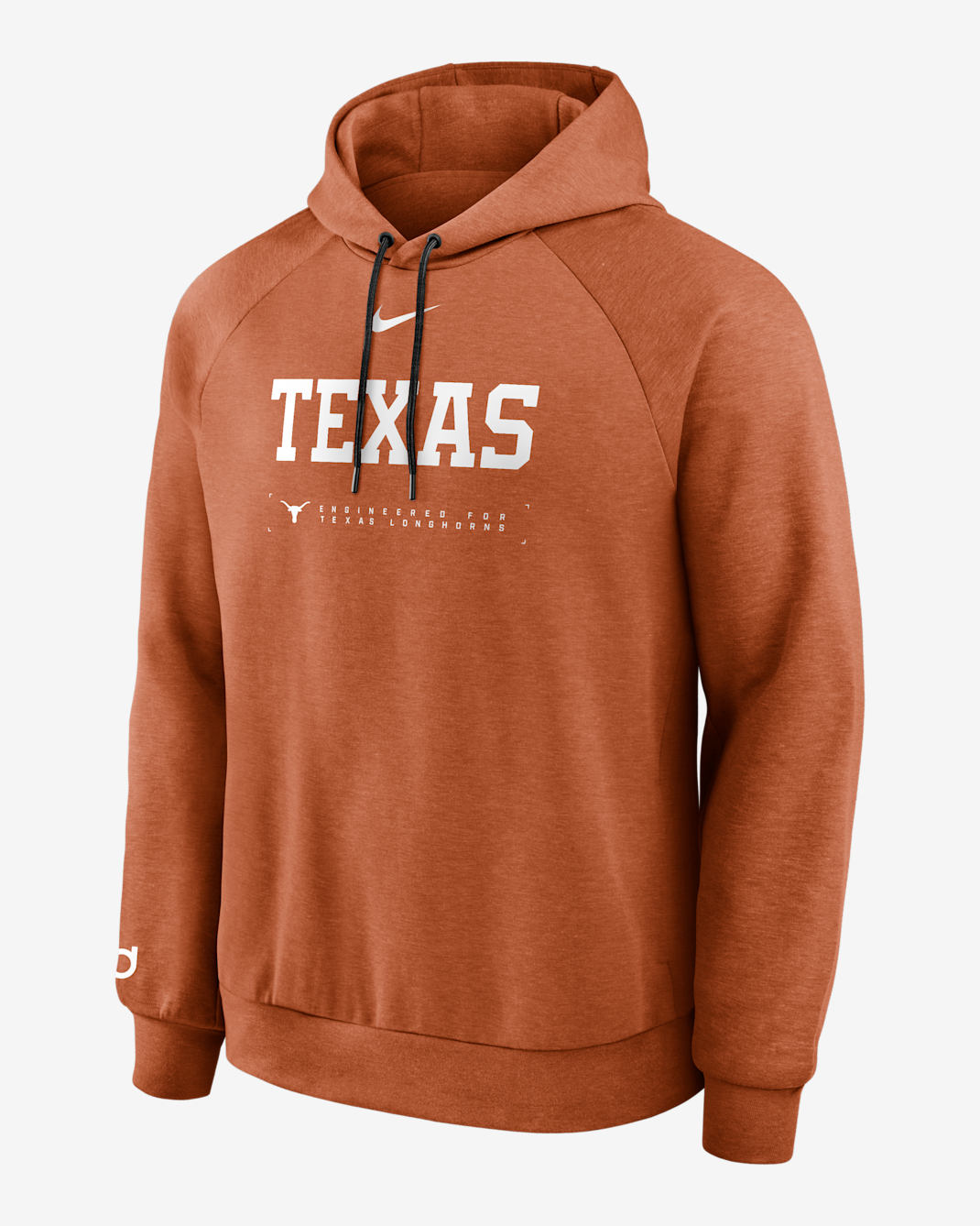 Texas Courtside Basketball Practice Men's Nike Dri-FIT Pullover Hoodie - Burnt Orange