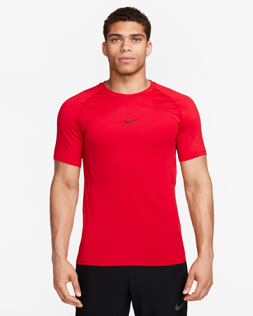 Nike Pro Men's Dri-FIT Slim Short-Sleeve Top - University Red/Black