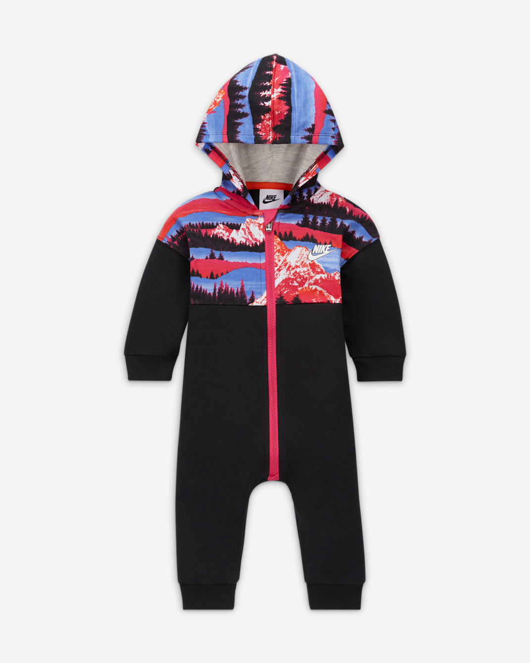 Nike Sportswear Snow Day Hooded coverall voor baby's - Zwart