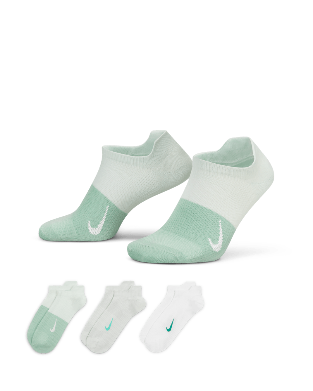 Nike Everyday Plus Lightweight Women's Training No-Show Socks (3 Pairs) - Multi-Colour