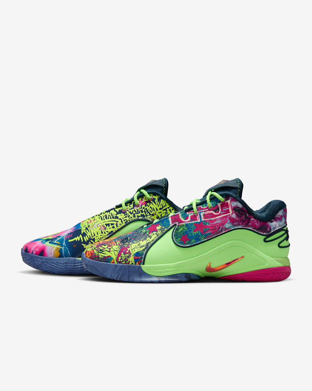 LeBron XXII EP 籃球鞋 - Blustery/Ghost Green/Diffused Blue/Fireberry