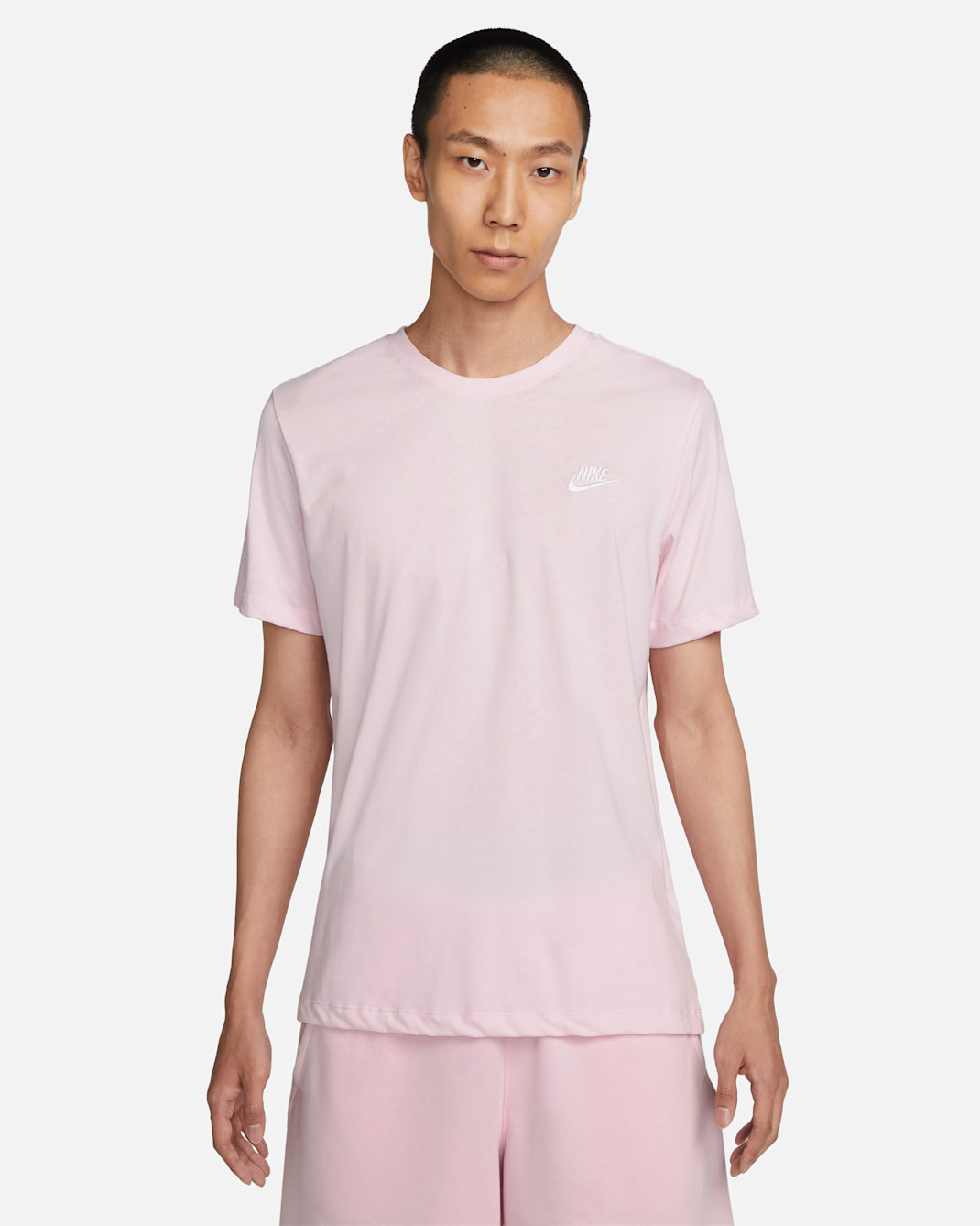 ナイキ スポーツウェア クラブ メンズ Tシャツ - ピンクフォーム/ホワイト