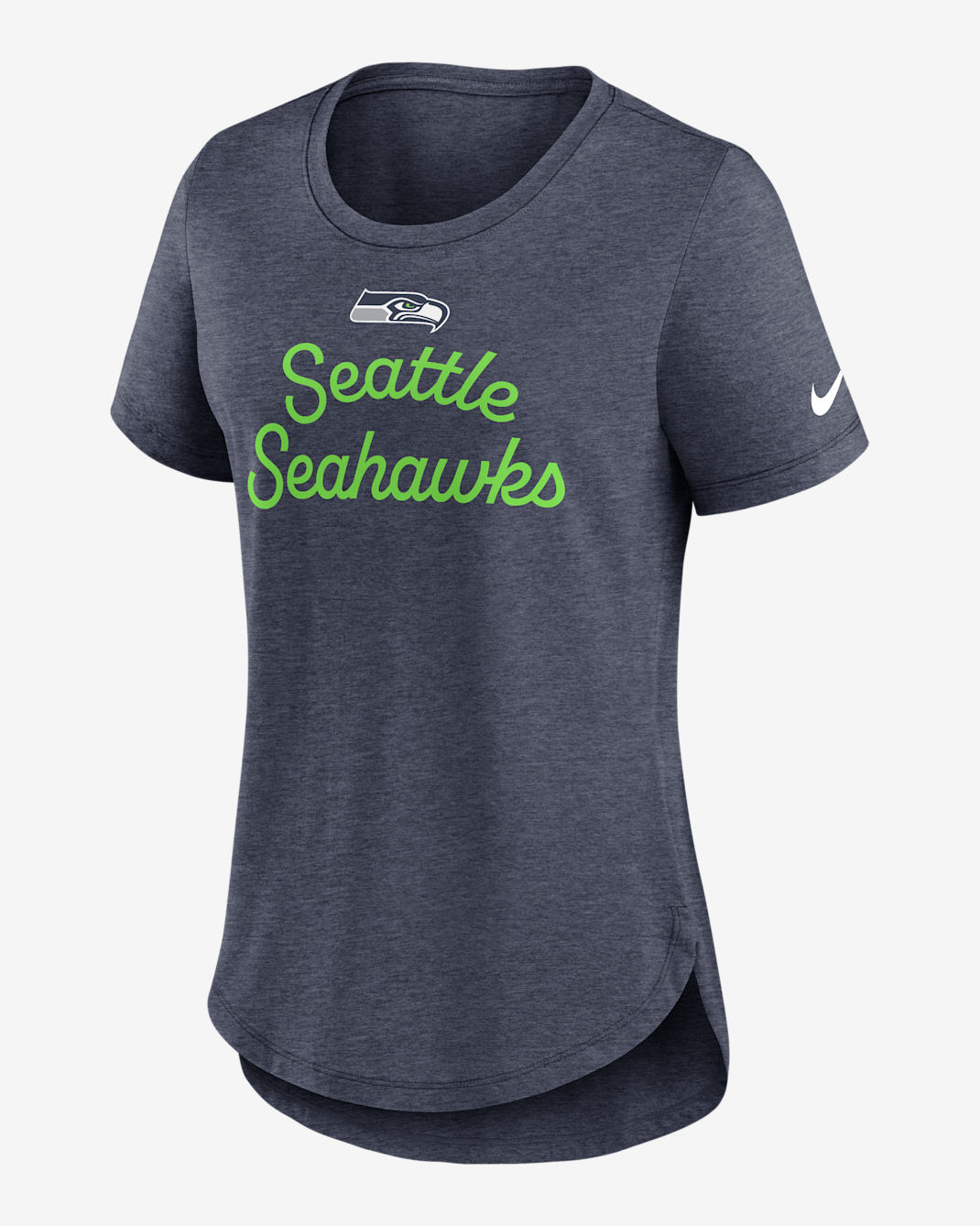 Seattle Seahawks Script Women's Nike NFL T-Shirt - College Navy