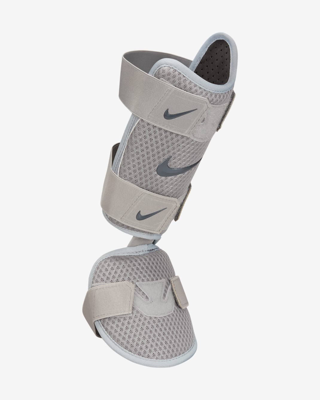 Protección de pierna para bateador de béisbol Nike Diamond (bateador zurdo) - Gris lobo