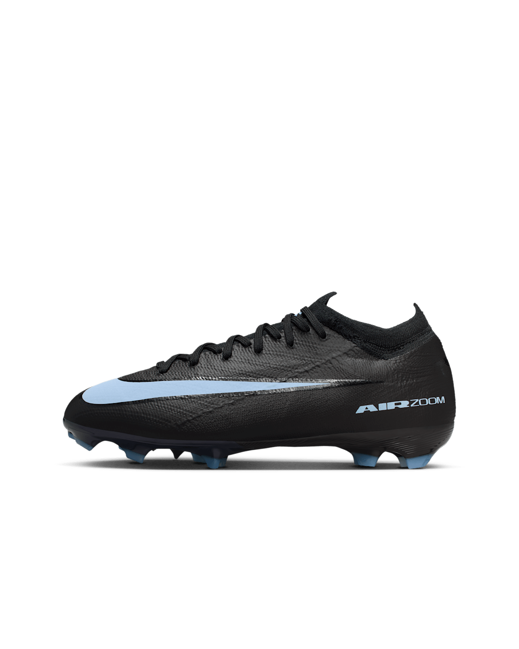 Nike Jr. Mercurial Vapor 16 Pro Younger/Older Kids' Firm-Ground Low-Top Football Boot - Black/Ice Blue
