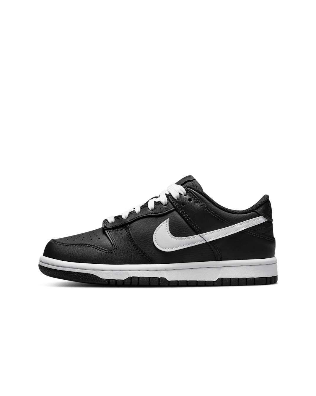 Nike Dunk 低筒大童鞋款 - 黑色/Off Noir/白色