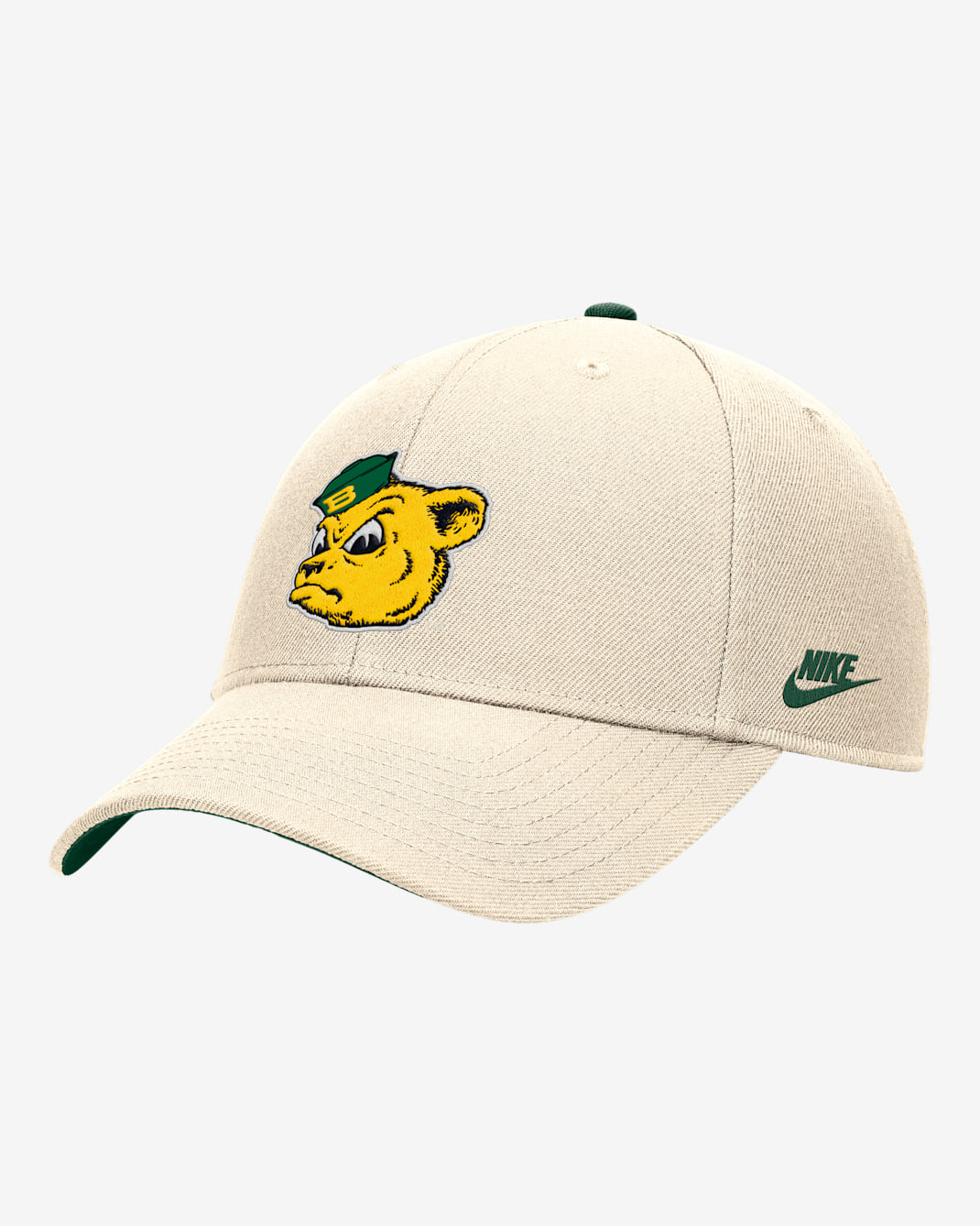 Baylor Rise Men's Nike College Adjustable Cap - Natural