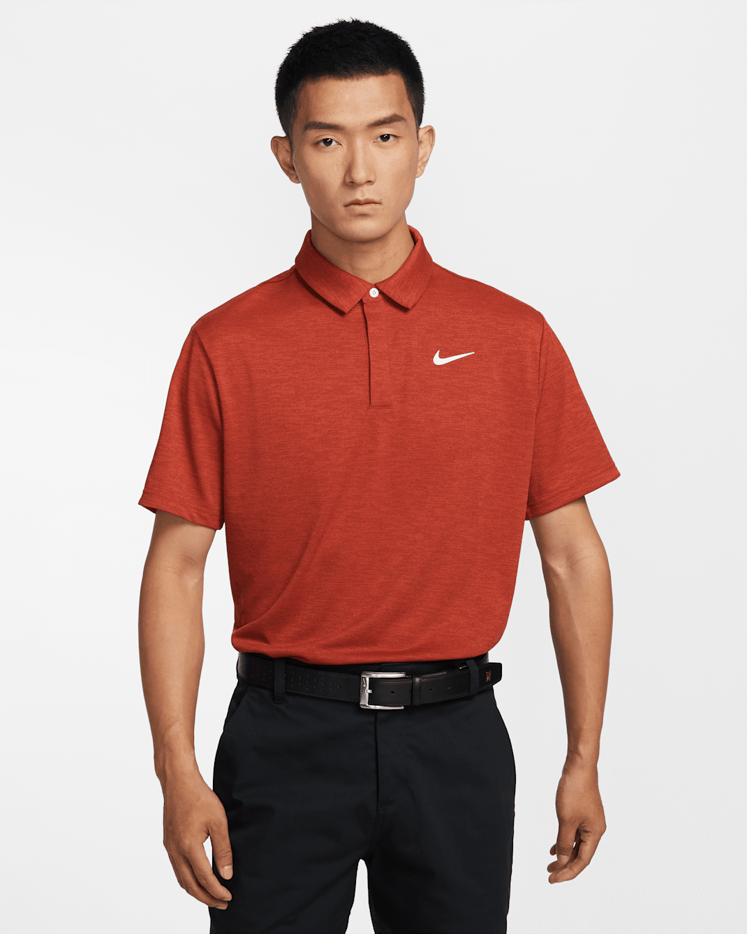 เสื้อโปโลกอล์ฟผ้าแจ็คการ์ดผู้ชาย Dri-FIT Nike Tour - Cinnabar/Dark Team Red/Pale Ivory