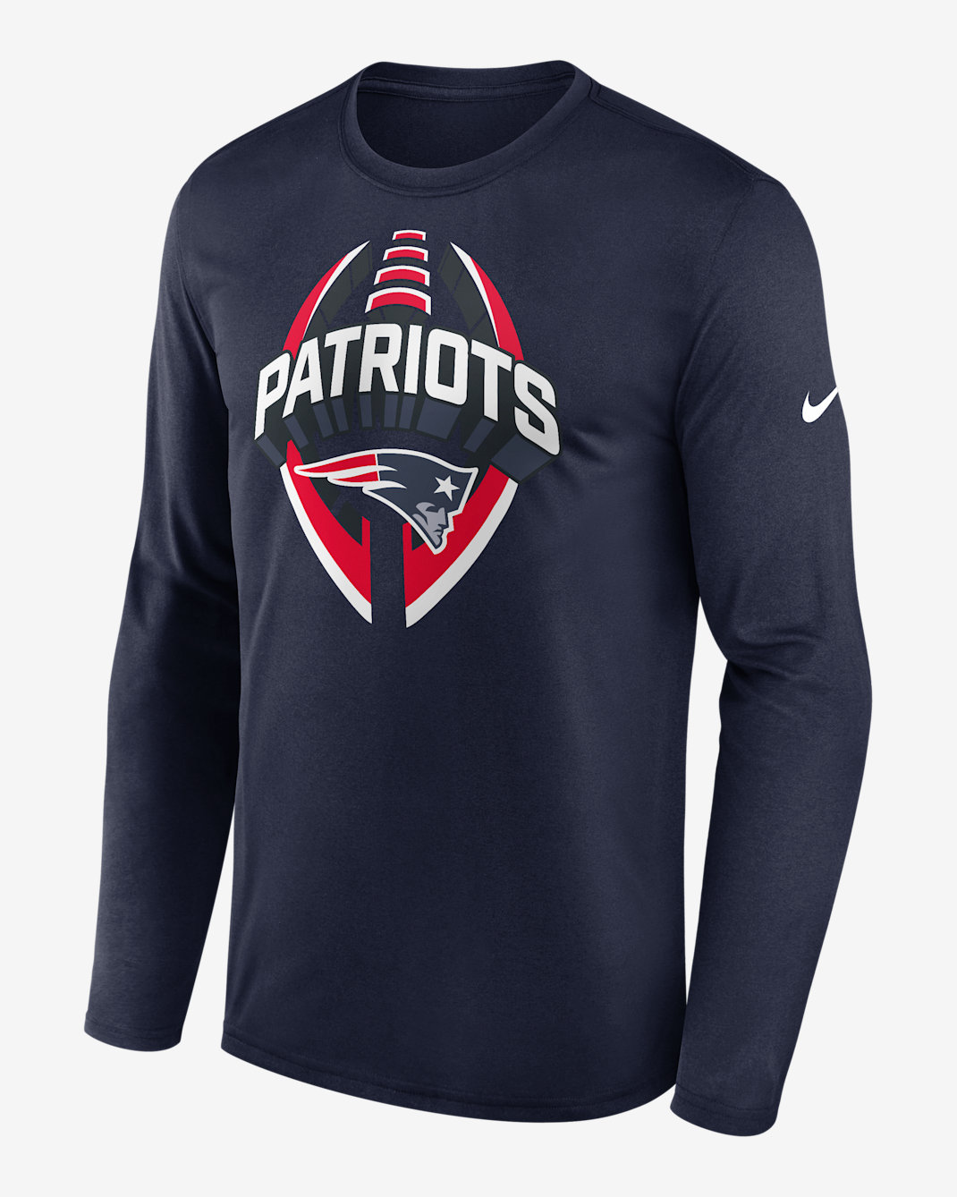 New England Patriots Legend Icon Men's Nike Dri-FIT NFL Long-Sleeve T-Shirt - Navy