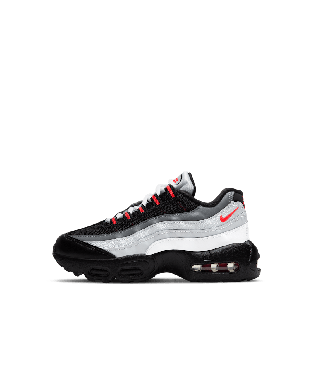 Nike Air Max 95 Recraft Younger Kids' Shoe - White/Pure Platinum/Cool Grey/Infrared 23