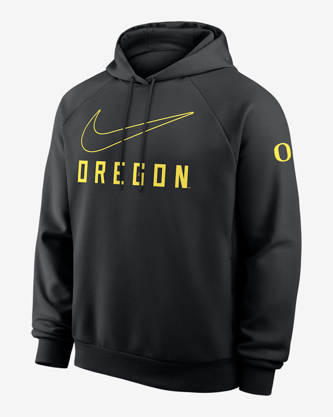 Oregon Premium Performance Men's Nike Dri-FIT College Pullover Hoodie - Black