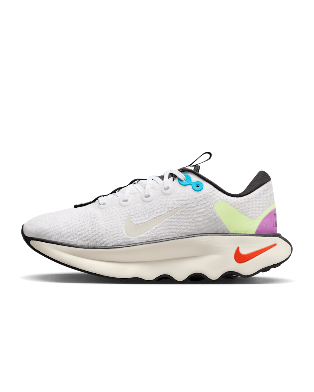 รองเท้าเดินพรีเมียมผู้ชาย Nike Motiva SE - Pale Ivory/ดำ/Lime Blast/ขาว