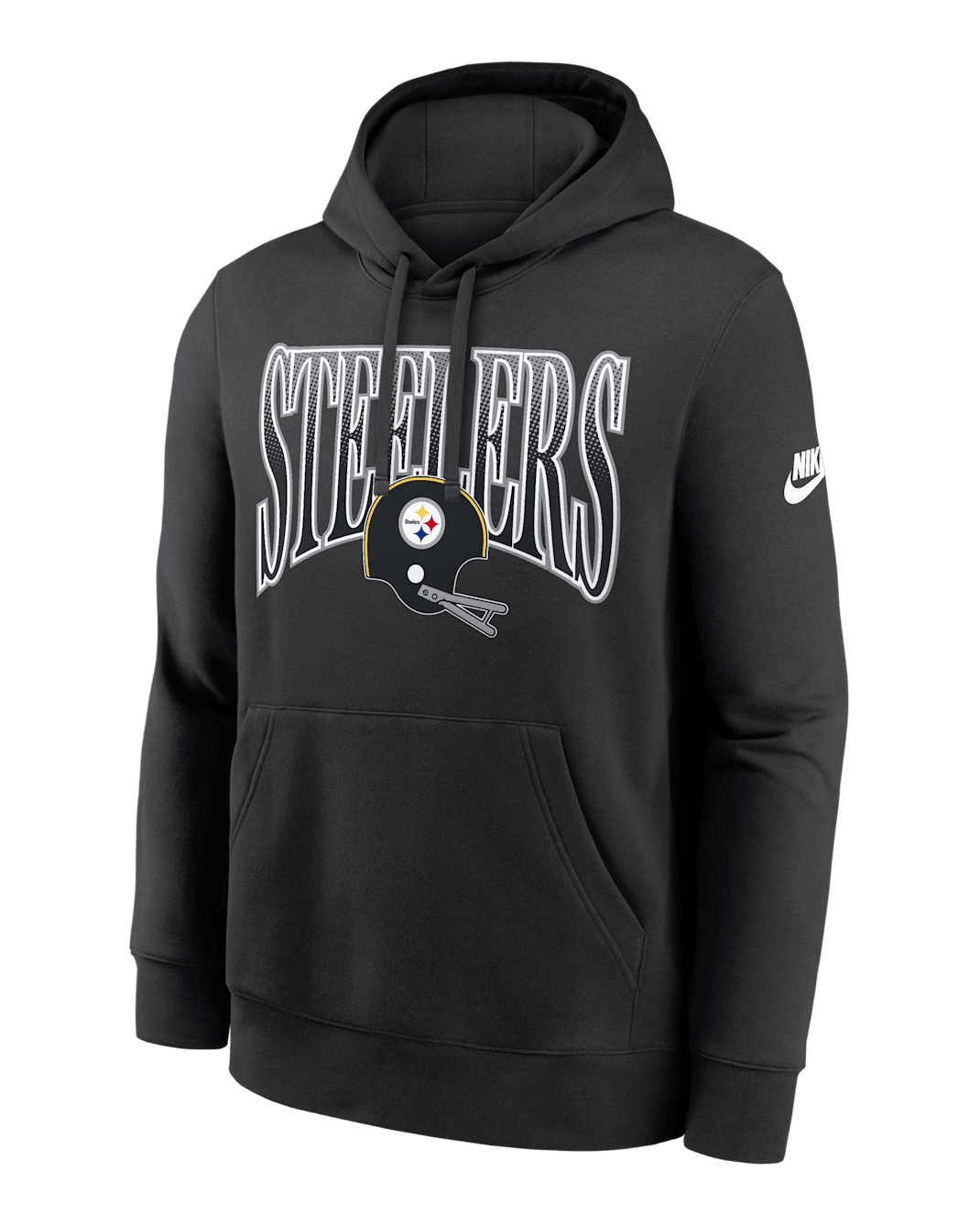 Pittsburgh Steelers Rewind Club Men's Nike NFL Pullover Hoodie - Black