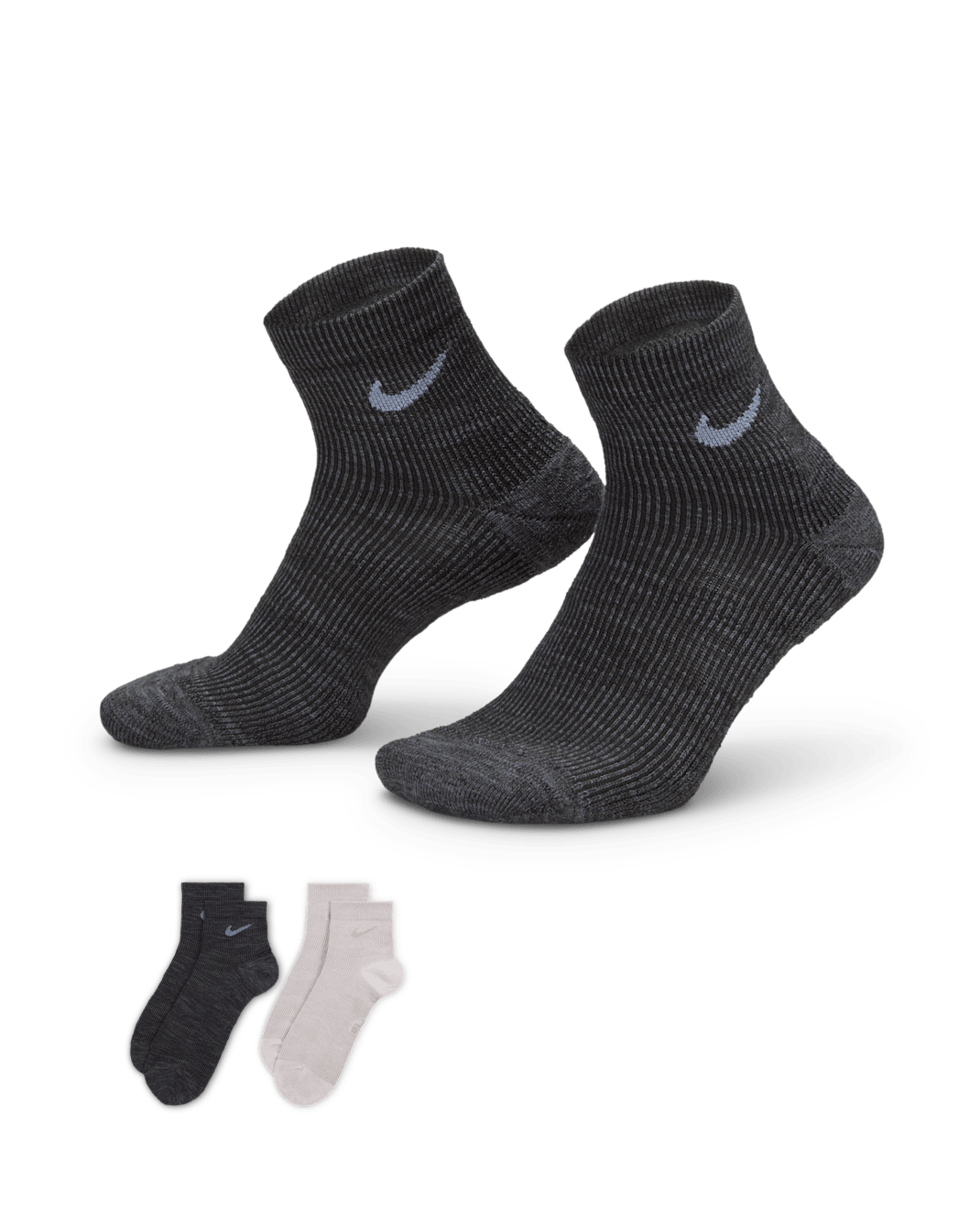 Nike Everyday Cushioned Ankle Socks (2 Pair) - Multi-Color