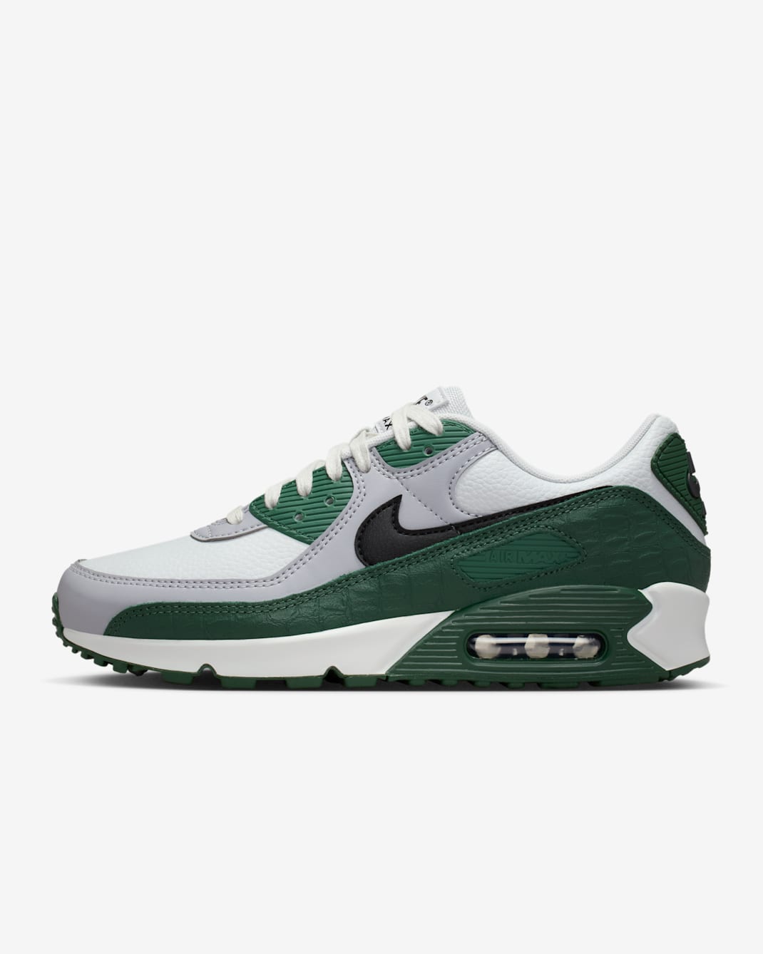 รองเท้าผู้หญิง Nike Air Max 90 - Fir/Cement Grey/Photon Dust/ดำ