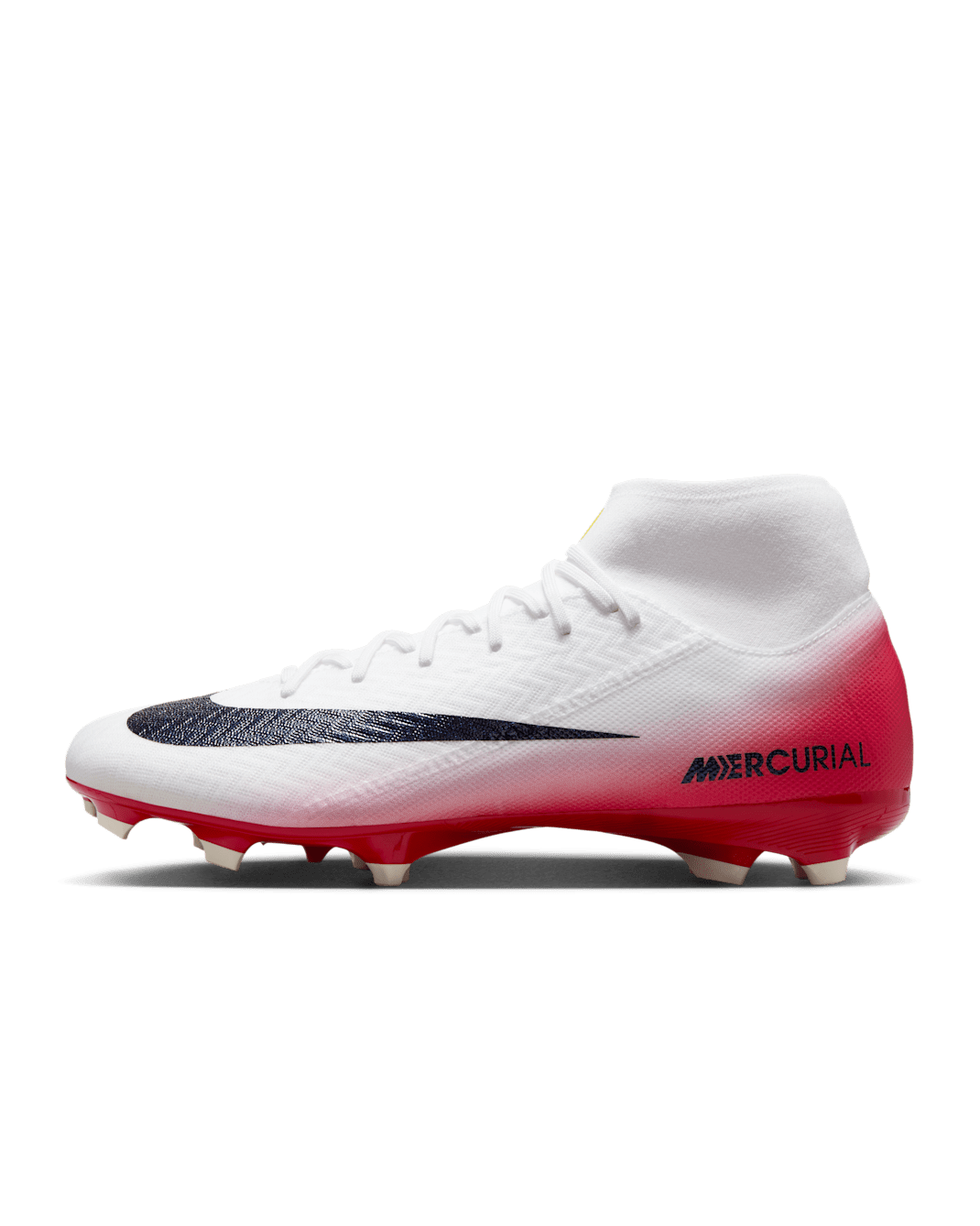 Tacos de fútbol para terrenos múltiples high Nike Mercurial Superfly 10 Academy LV8 - Rojo universitario/Obsidiana oscuro