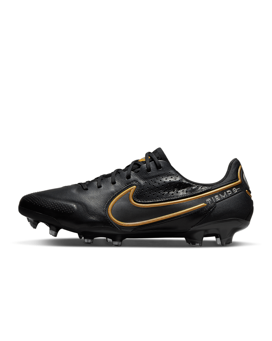 Nike Tiempo Legend 9 Elite FG Firm-Ground Football Boot - Black/Anthracite/Metallic Gold/Metallic Dark Grey