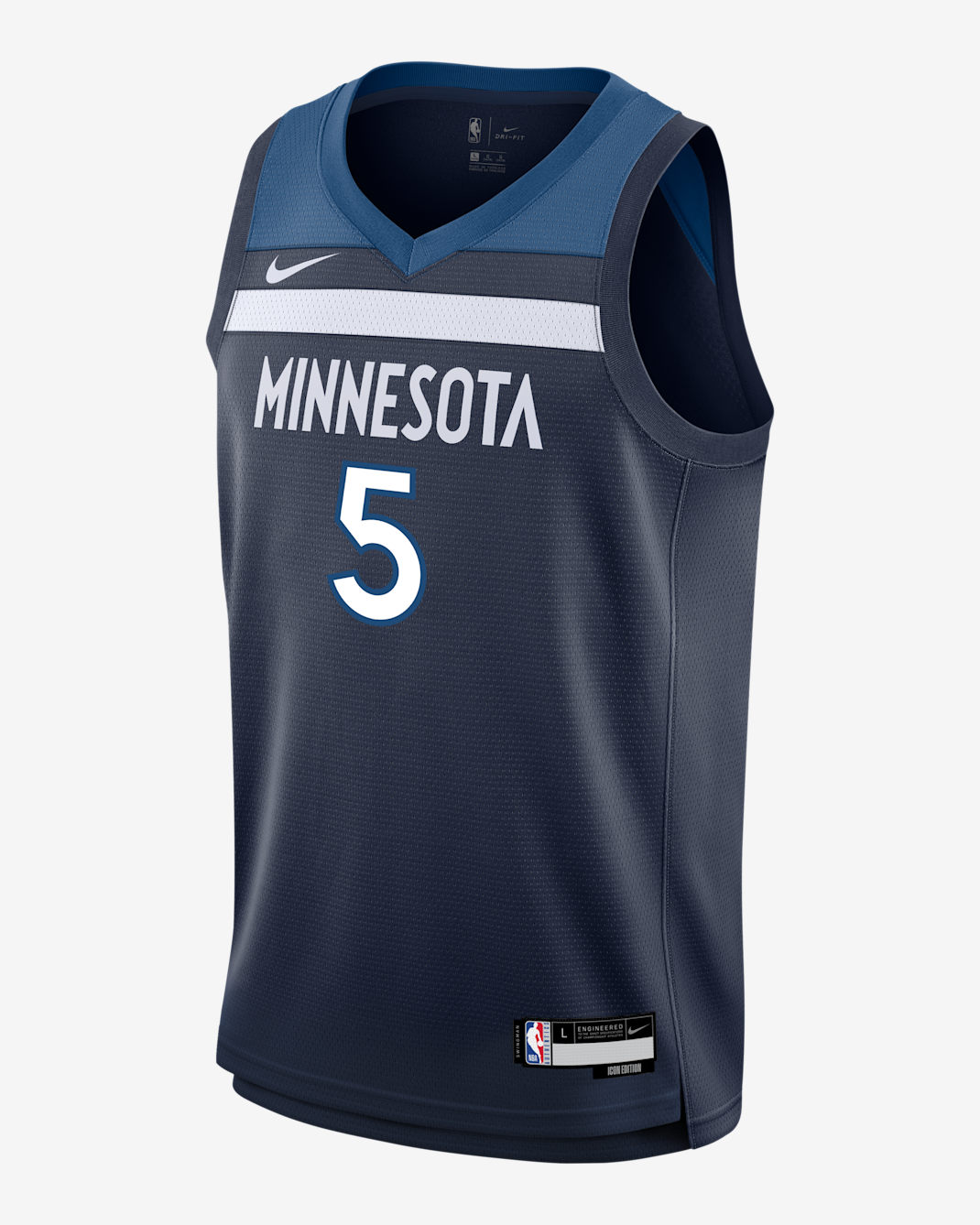 Jersey Nike de la NBA Swingman para niños talla grande Anthony Edwards Minnesota Timberwolves 2024/25 Icon Edition - Azul marino universitario