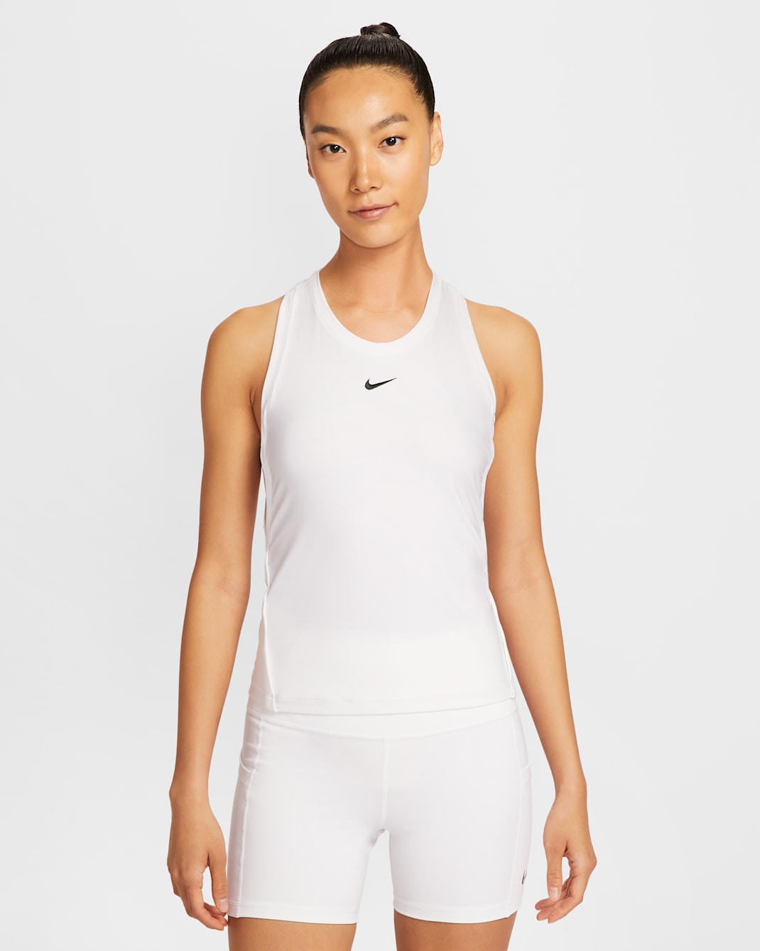 나이키 빅토리 여성 드라이 핏 테니스 탱크 탑 - 화이트/블랙