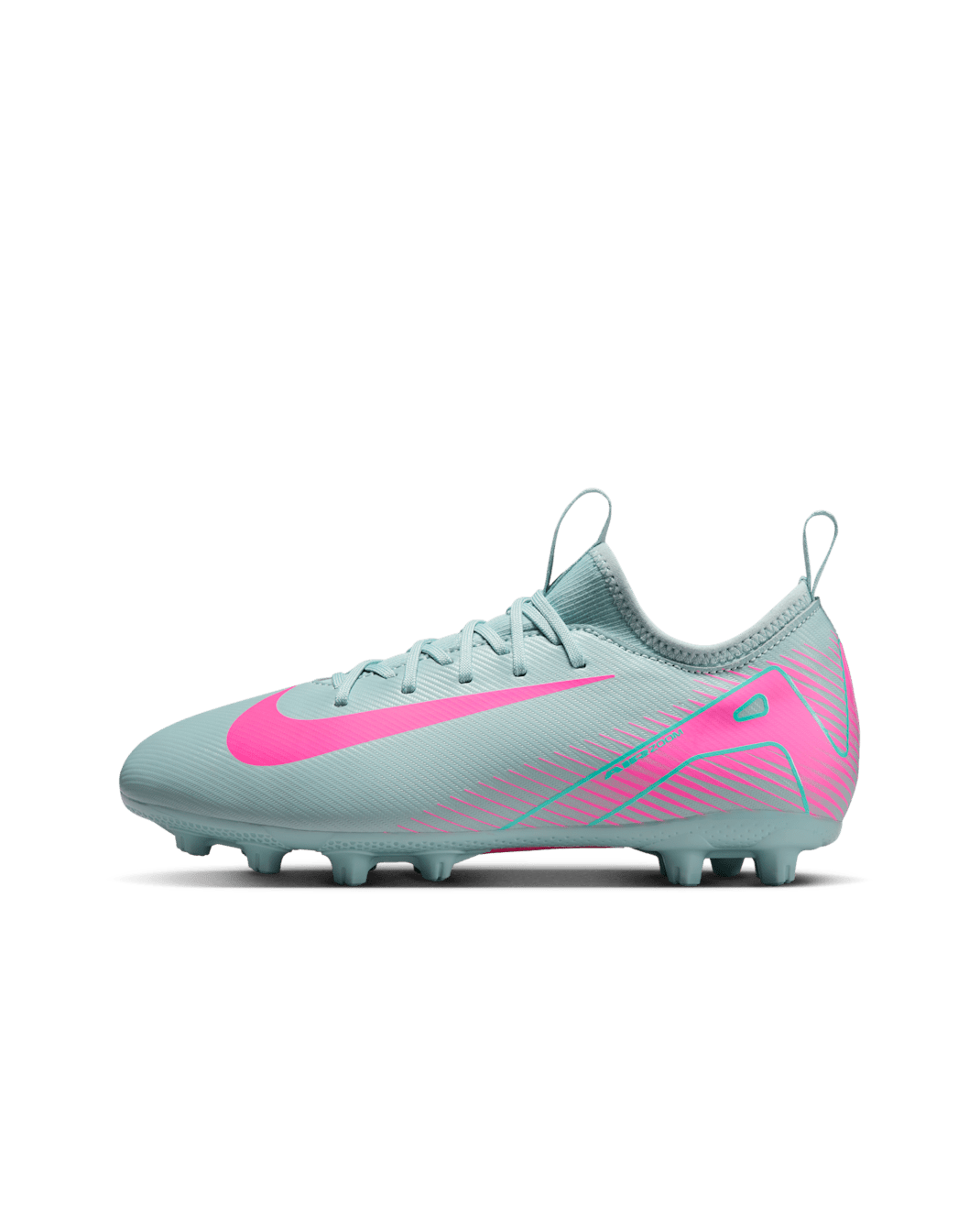 Nike Jr. Mercurial Vapor 16 Academy Older/Younger Kids' HG Low-Top Football Boot - Ocean Cube/Pink Blast