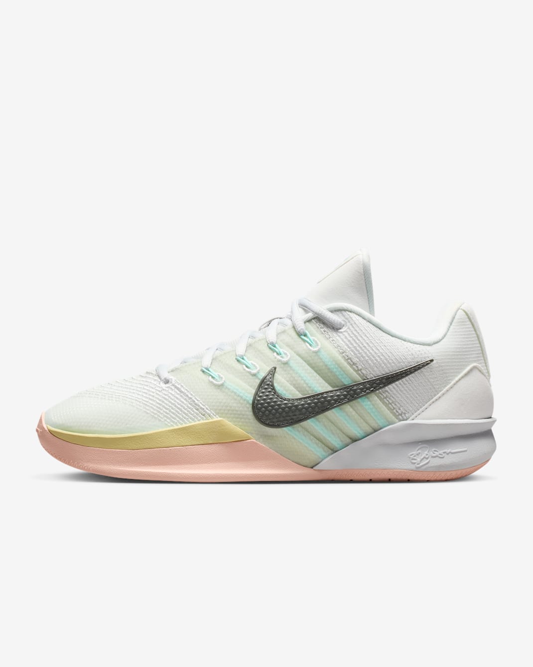 Sabrina 3 "Silencer" EP Basketball Shoes - Summit White/Photon Dust/Washed Coral/Iron Grey