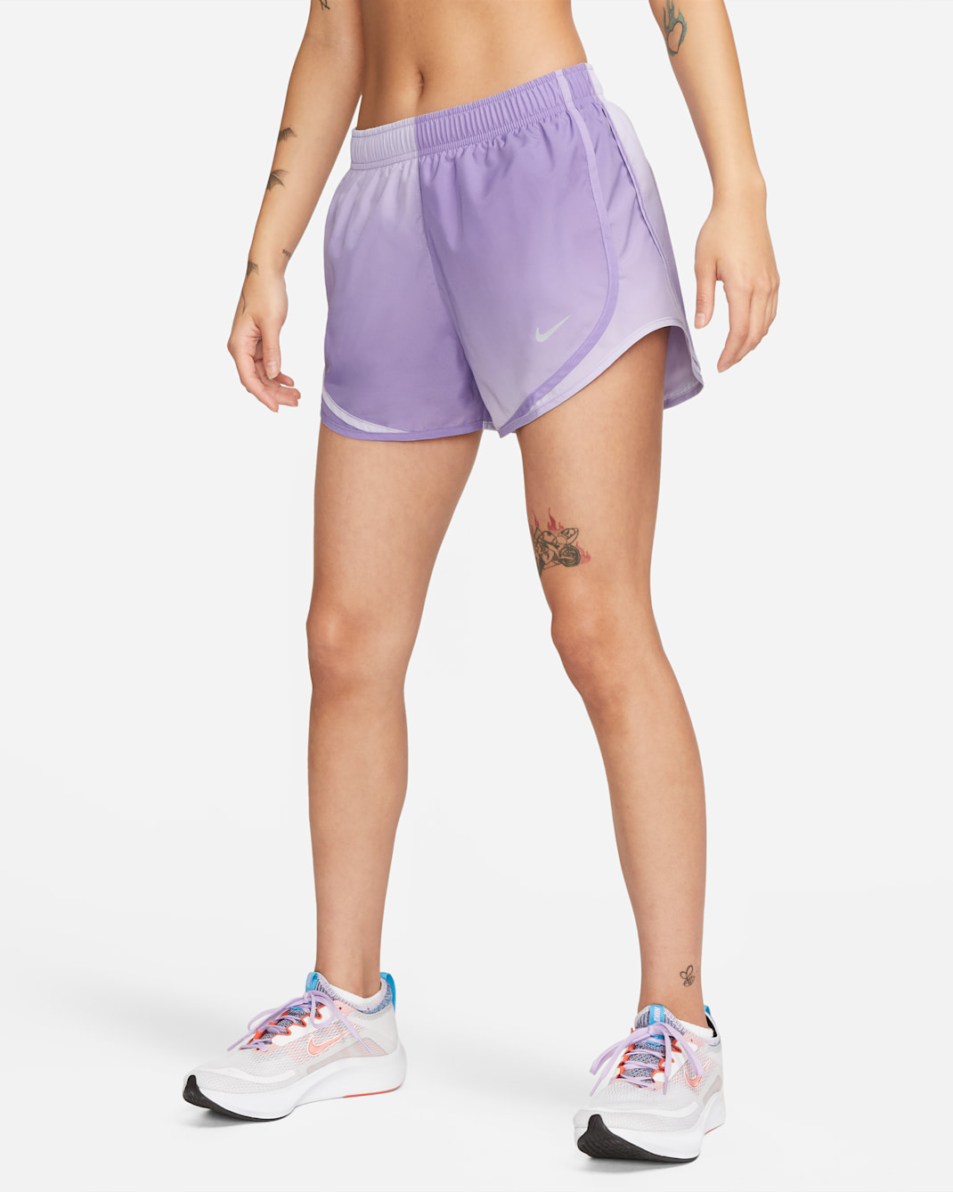 Nike Tempo Women's Brief-Lined Running Shorts - Space Purple/Coral Chalk