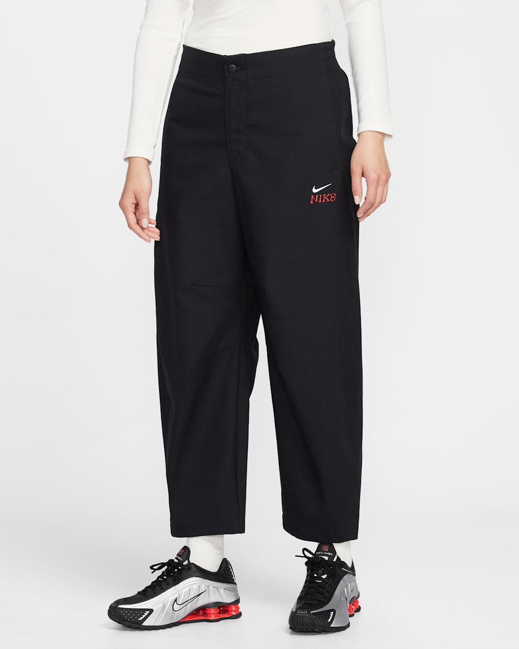 나이키 스포츠웨어 LNY 여성 배럴 팬츠 - 블랙