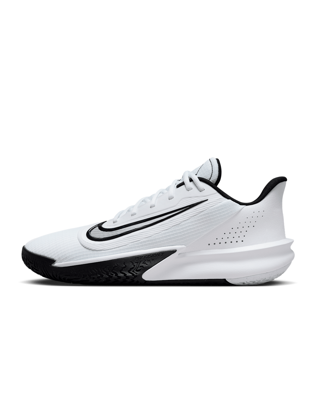 Nike Precision 7 férfi kosárlabdacipő - Fehér/Fekete