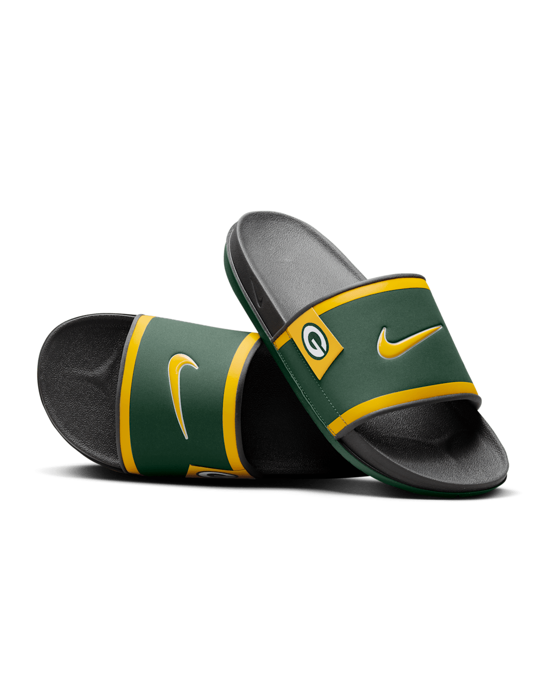 Nike Offcourt (Green Bay Packers) Offcourt Slides - Fir/Dark Smoke Grey/University Gold