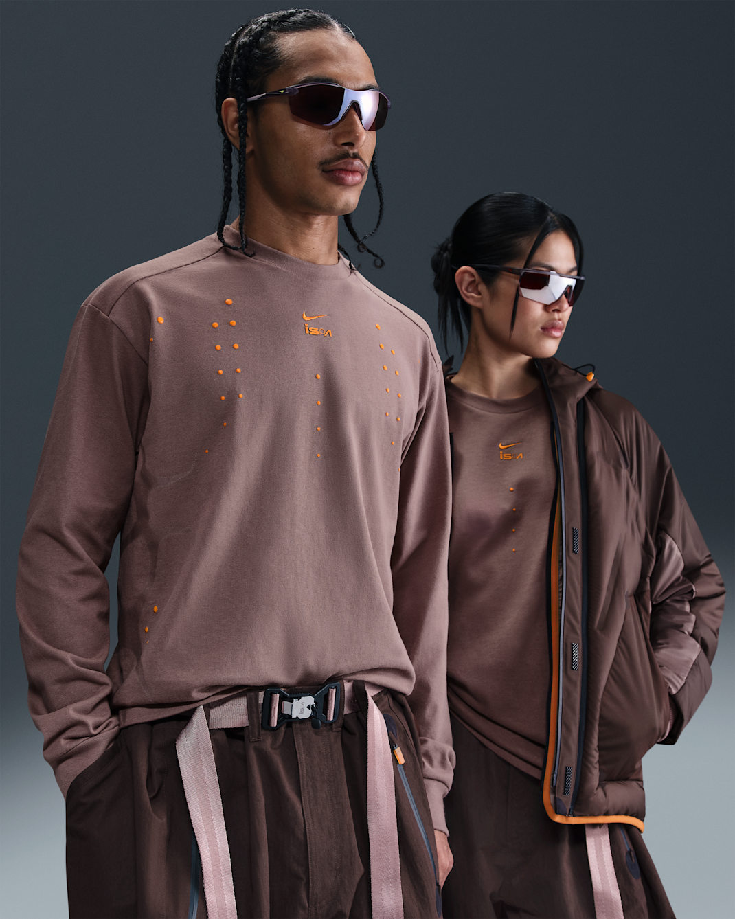 나이키 ISPA 긴팔 티셔츠 - 스모키 모브