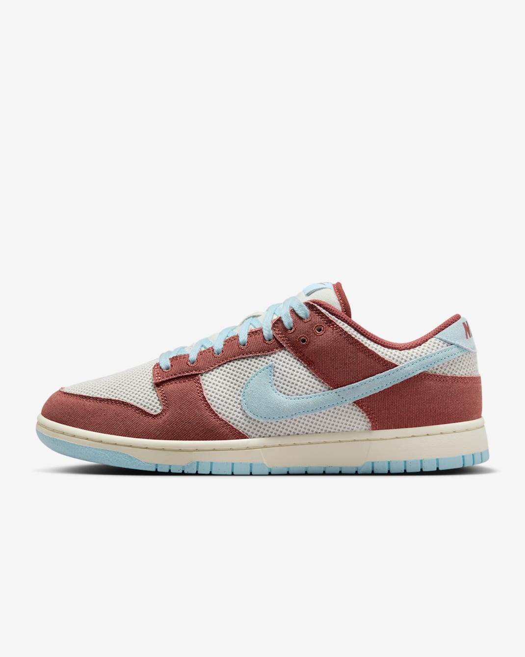 Tenis para hombre Nike Dunk Low Retro SE - Marrón tierra/Hueso claro/Marfil pálido/Azul celestino