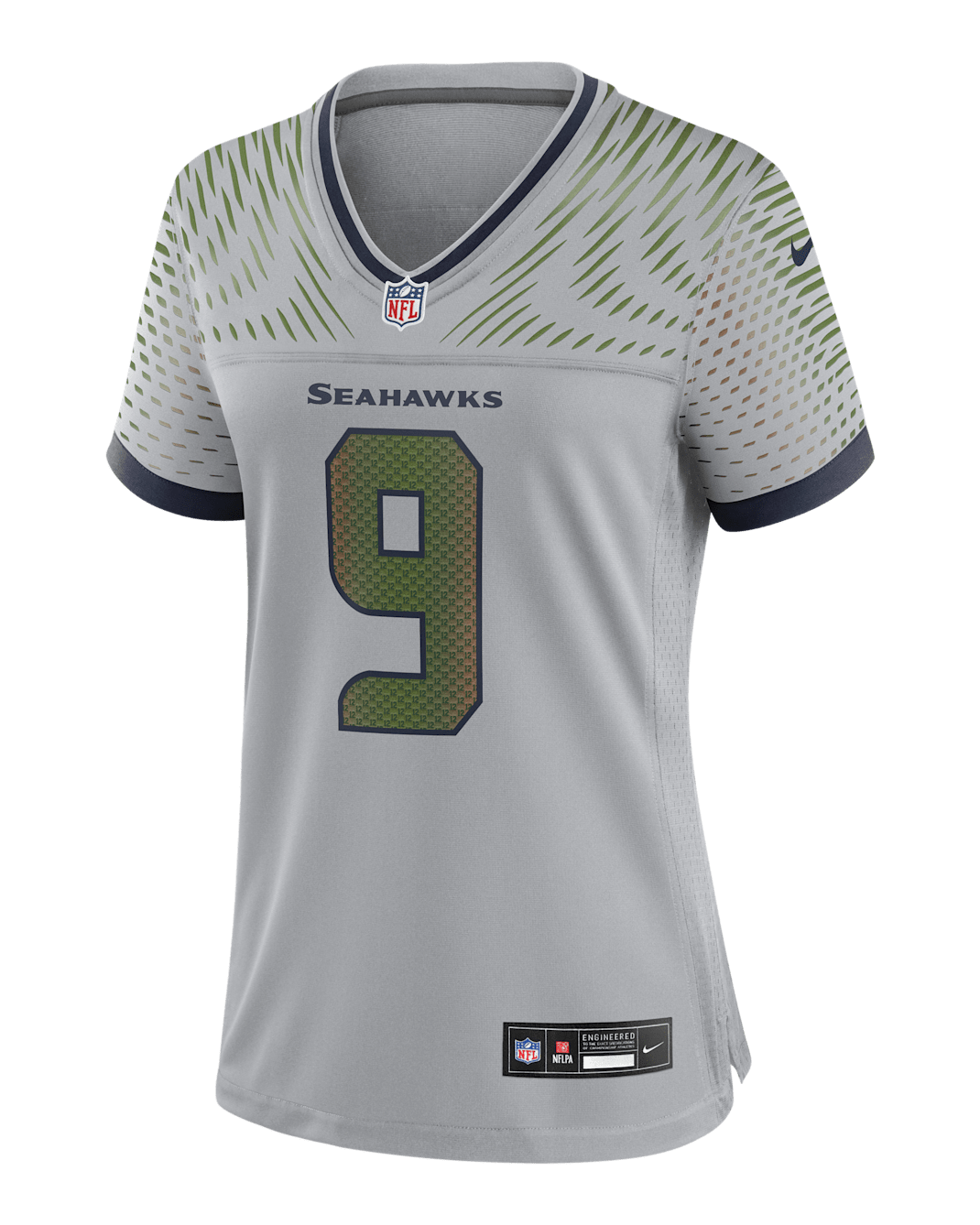 Jersey Nike de la NFL Game para mujer Kenneth Walker III Seattle Seahawks Rivalries Collection - Gris