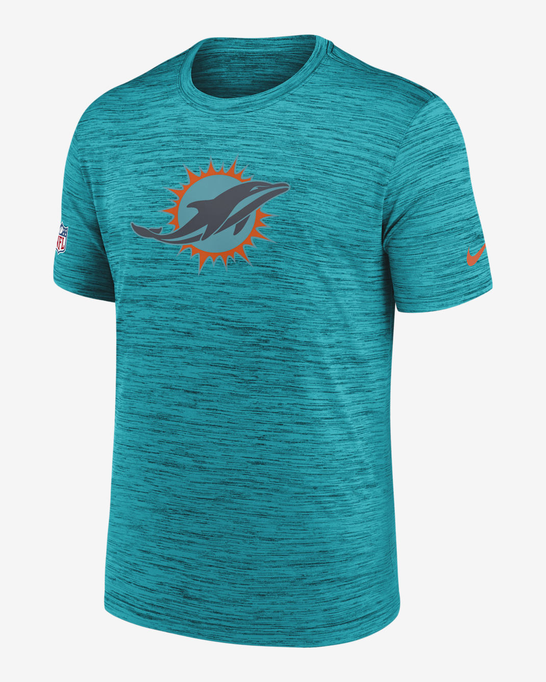 Miami Dolphins Rivalries Collection Sideline Velocity Men's Nike Dri-FIT NFL T-Shirt - Aqua