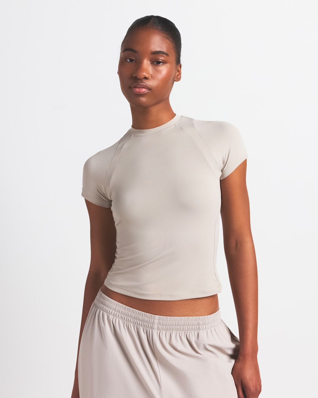 NikeSKIMS Airy Women's Baby T-Shirt - NSKM STONE