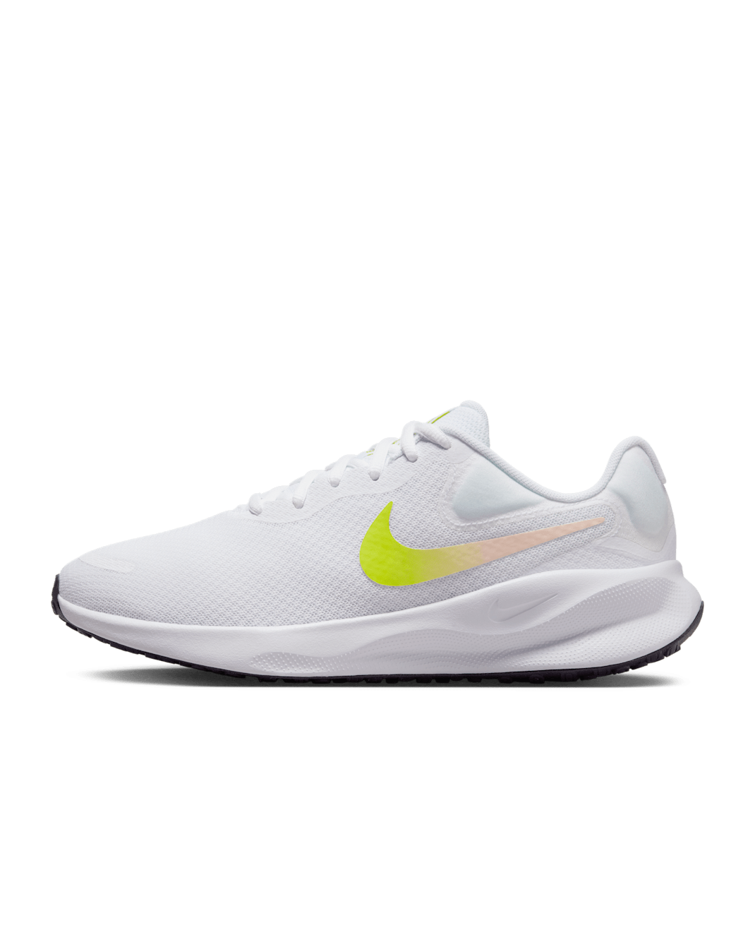 Nike Revolution 7 Women's Road Running Shoes (Extra Wide) - White/Crimson Tint/Dark Raisin/Cyber
