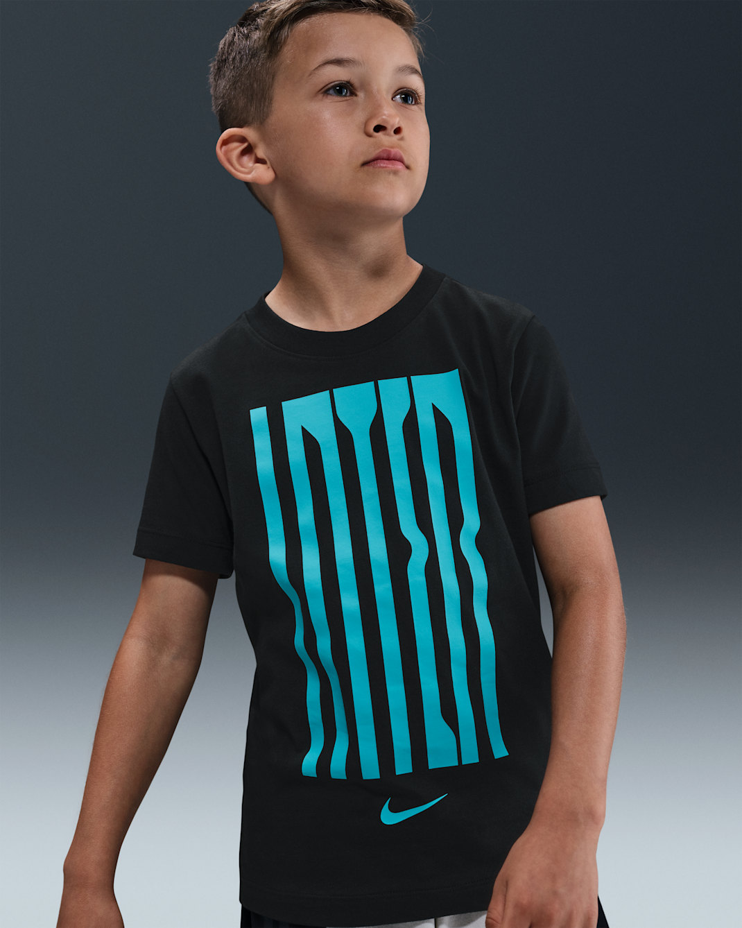 Inter Milan Older Kids' Nike Football T-Shirt - Black